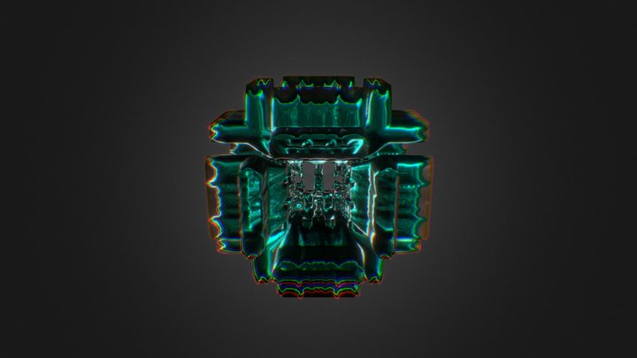 Cuboctahedron Qubit, 3D model preview